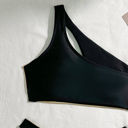 Womens Bronzed Glow Split Stitch Bikini Set | noémi