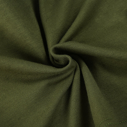 Olive Green Asymmetrical Spaghetti Strap Top | Cutout Detail | noémi