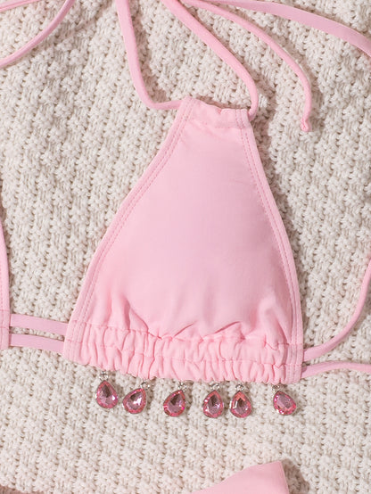 Two Piece Bikini with Belt and Gem Detail for Women | noémi