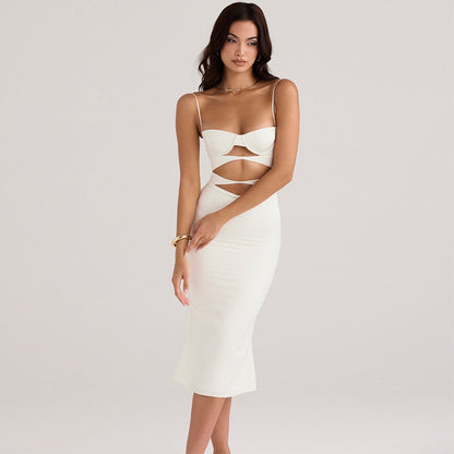 Slim Fit One Step Bandage Dress with Structured Silhouette | noémi