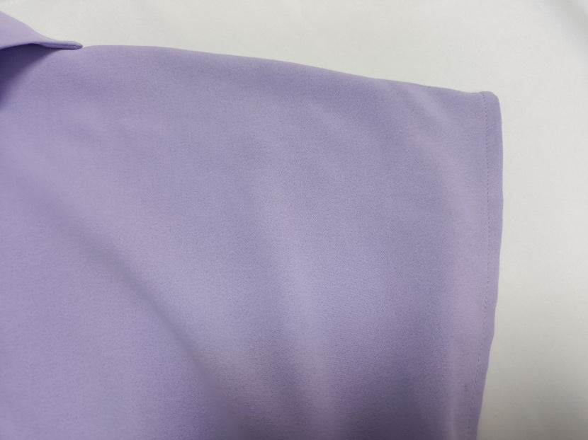 Polo Collar V Neck Batwing Top & Wide Leg Trousers Set | noémi