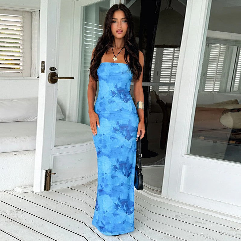 Printed Tube Top | Slim Fit | Hip Dress | noémi