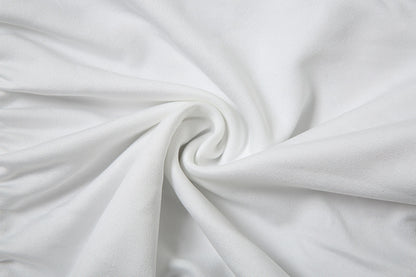 Womens VNeck Pleated Bodycon Dress | Slim Fit, Hip Accentuating, Solid Color | noémi `