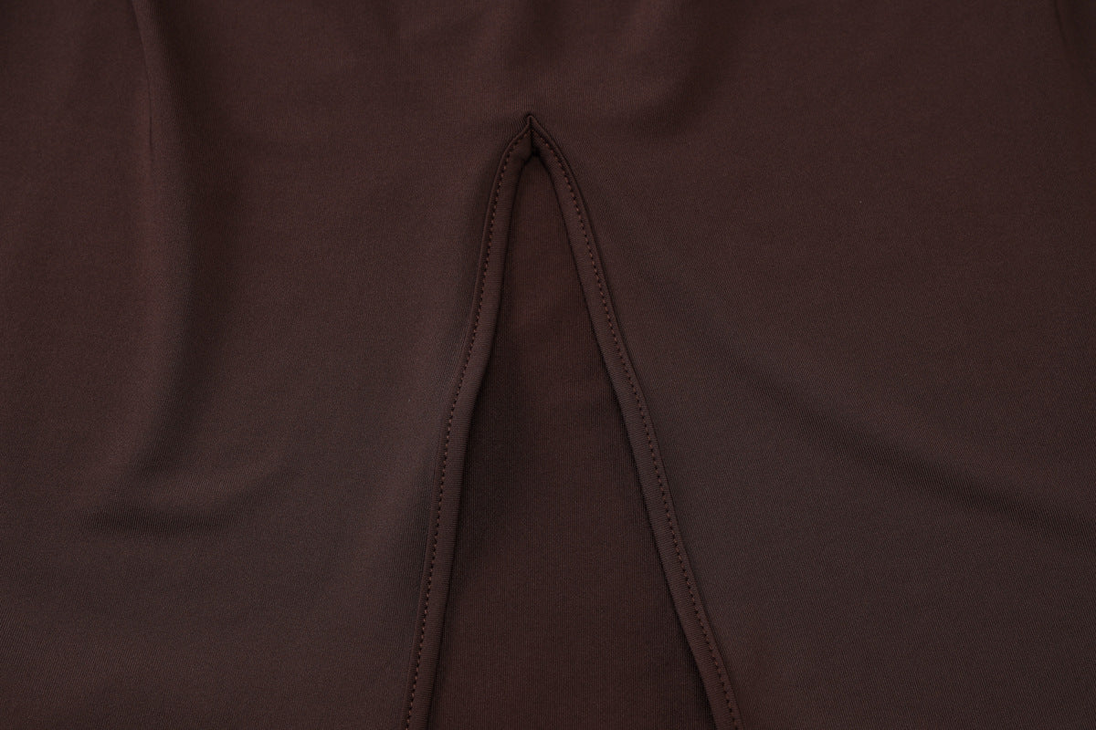 Womens Backless Slim Fit Dress with Side Slit | noémi