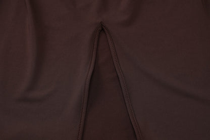 Womens Backless Slim Fit Dress with Side Slit | noémi