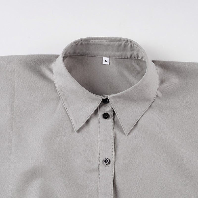 Womens Shirt | Loose Fit with Tied Detail Wind Breasted | noémi