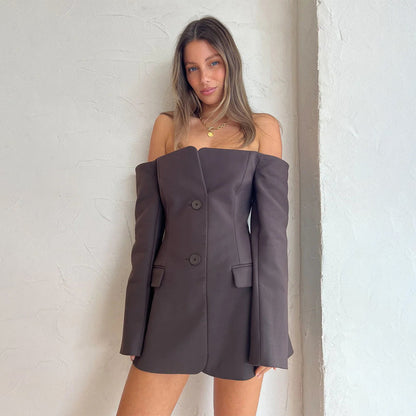 Tube Top | Long Sleeve | Backless | Slim Fit | Bodycon Mini Dress | noémi