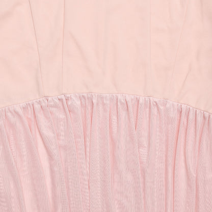 Off Shoulder Tube Top Maxi Dress | Mesh Stitching & Pleated Backless Design | noémi