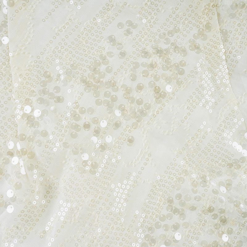 Womens Dress with Sequins Swing Collar and Pleated Hem | noémi