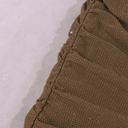 Strappy Collar Pleated Skinny Sheath Dress for Women | noémi