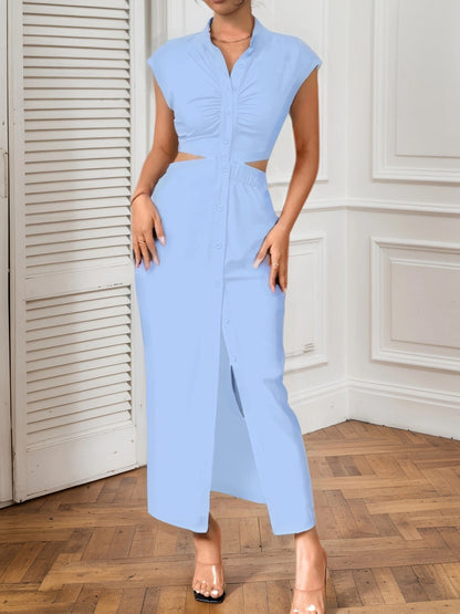 Modern Cutout Cardigan Dress with Flattering Fit | noémi