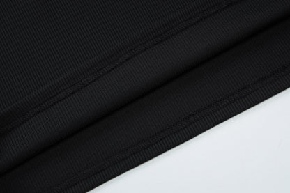Ring Strap Ribbed Tank Top | Cutout Halter Crop | noémi