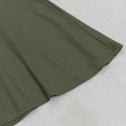 Oblique Shoulder Dress with Irregular Hem | noémi