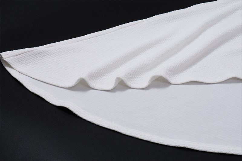 One Shoulder Two Piece Bodycon Dress | High Waist Slit Cutout Dress | noémi