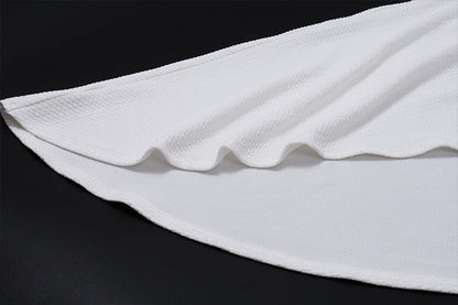 One Shoulder Two Piece Bodycon Dress | High Waist Slit Cutout Dress | noémi