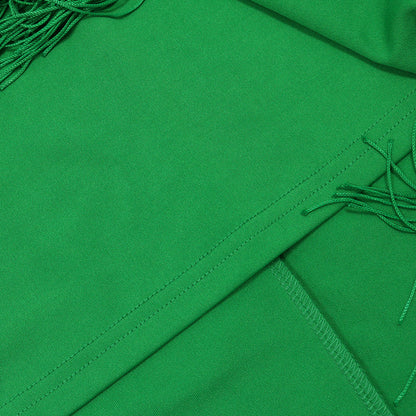 Womens Tassel Maxi Dress | Sleeveless Lace Up Bodycon Sheath | noémi