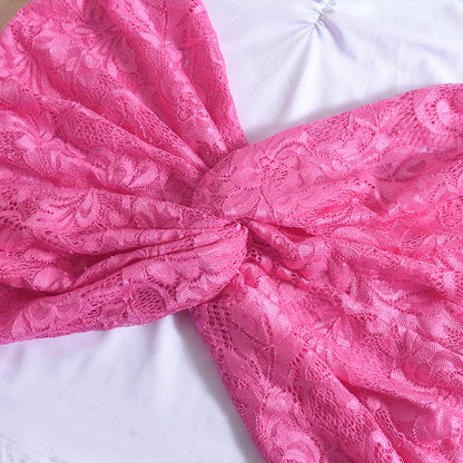 V Neck Backless Dress with Contrast Stitching and Strap Detail | noémi