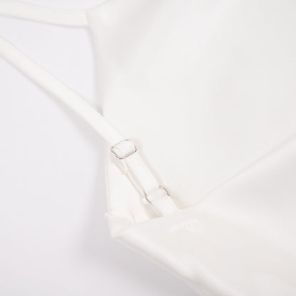 Backless Lace Up Swing Dress with High Slit | Cami Dress | noémi