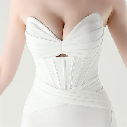 Strapless Corset Dress | Heart Neckline & Cutout | noémi