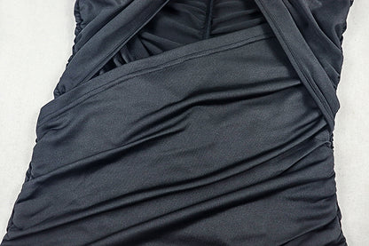 Hollow Out Bodycon Maxi Dress | Sleeveless Slim Fit Sheath with Cutout Waist | noémi