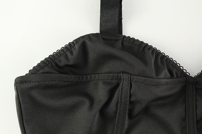 Summer Black Fishtail Dress | Slim Fit, Large Skirt & Adjustable Sling | noémi