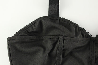 Summer Black Fishtail Dress | Slim Fit, Large Skirt & Adjustable Sling | noémi