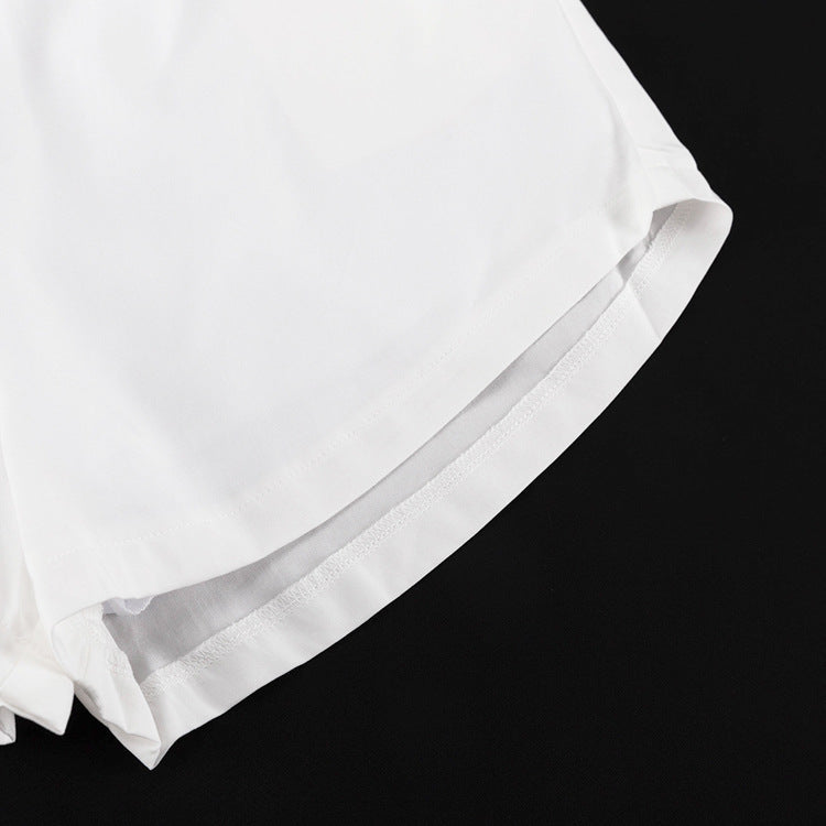 Womens Halter Lace Up Sleeveless Top High Waist Shorts Two Piece Set | noémi