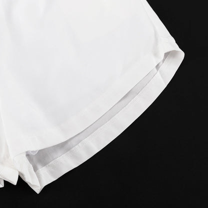 Womens Halter Lace Up Sleeveless Top High Waist Shorts Two Piece Set | noémi