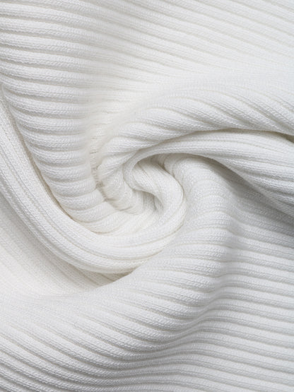 Knitted Short Vest with Bow and Hollow Cutouts for Women | noémi