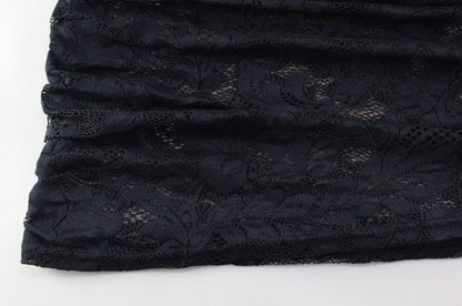 Lace Sheath Dress with Diagonal Neckline | noémi