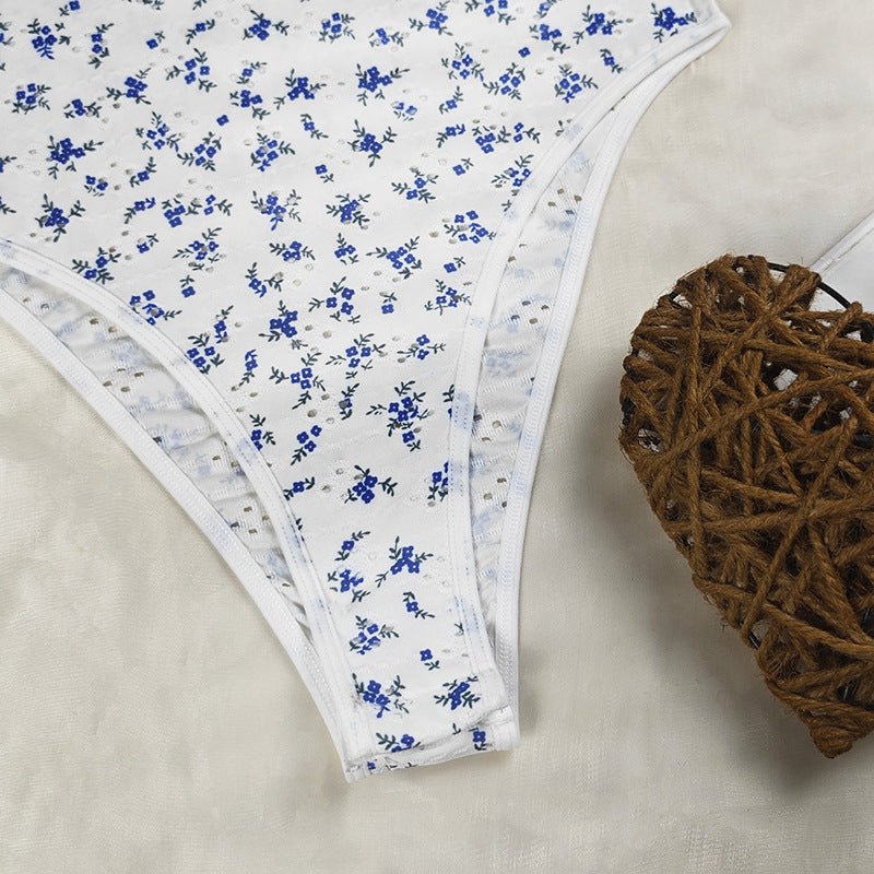 Womens Floral Polka Dot Jumpsuit | noémi