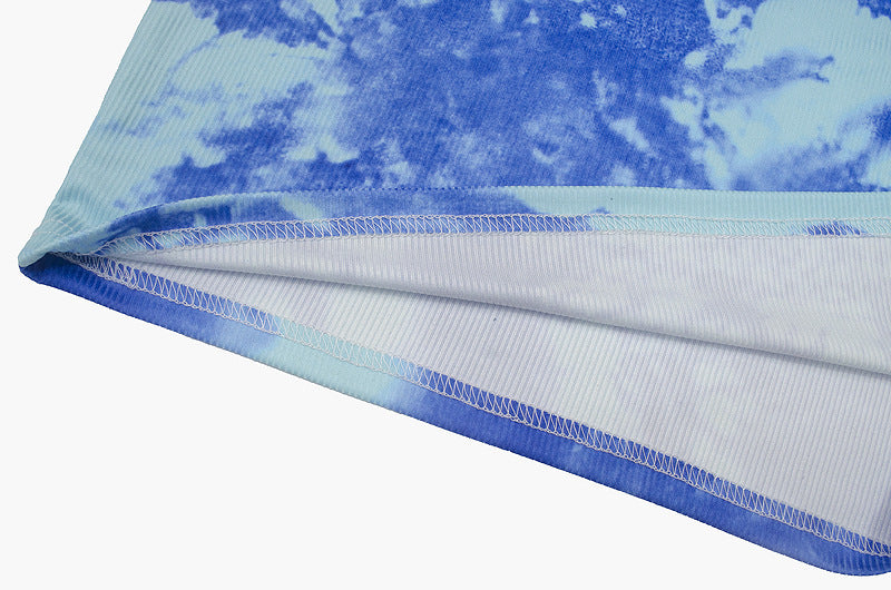 Printed Sheath Dress for Women | Stand Collar Long Sleeve Slim Fit | noémi