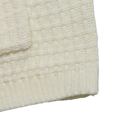 Womens Korean Style Knit Cardigan | Cream | Metal Button | noémi