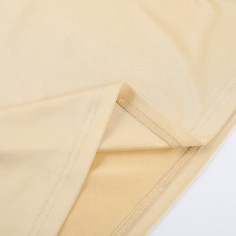 Womens Slim Fit One Shoulder Dress with High Slit and Single Sleeve | noémi