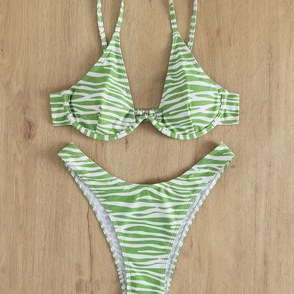Striped Bikini Set for Women | Two Piece Swimsuit | noémi