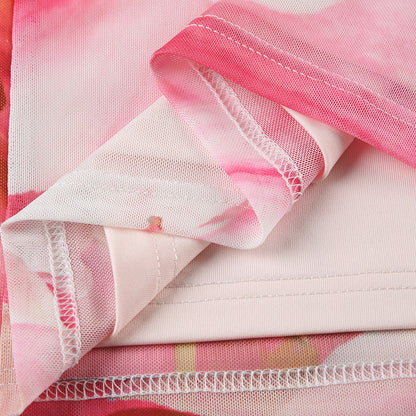 Floral One Shoulder Pleated Dress | Crossbody Ring | noémi