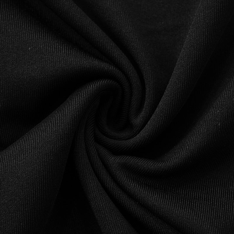 Women Off Shoulder Hollow Cutout Cropped Long Sleeve Wrap Dress | noémi