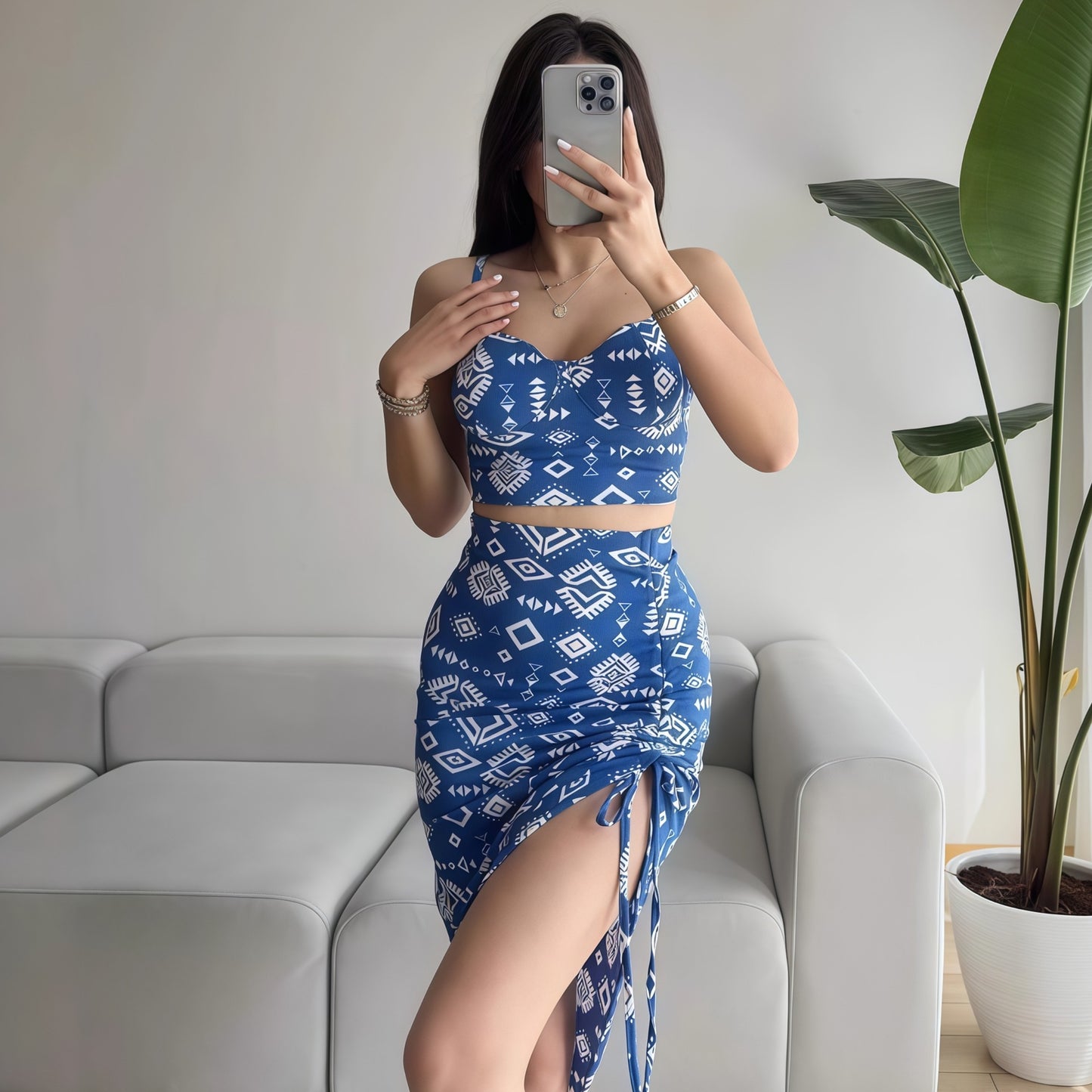 Floral Two Piece Set | Camisole Midi Skirt | noémi