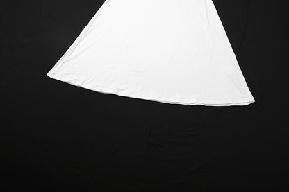 Womens Long Sleeve Pleated Dress with Swing Collar and Backless Design | noémi