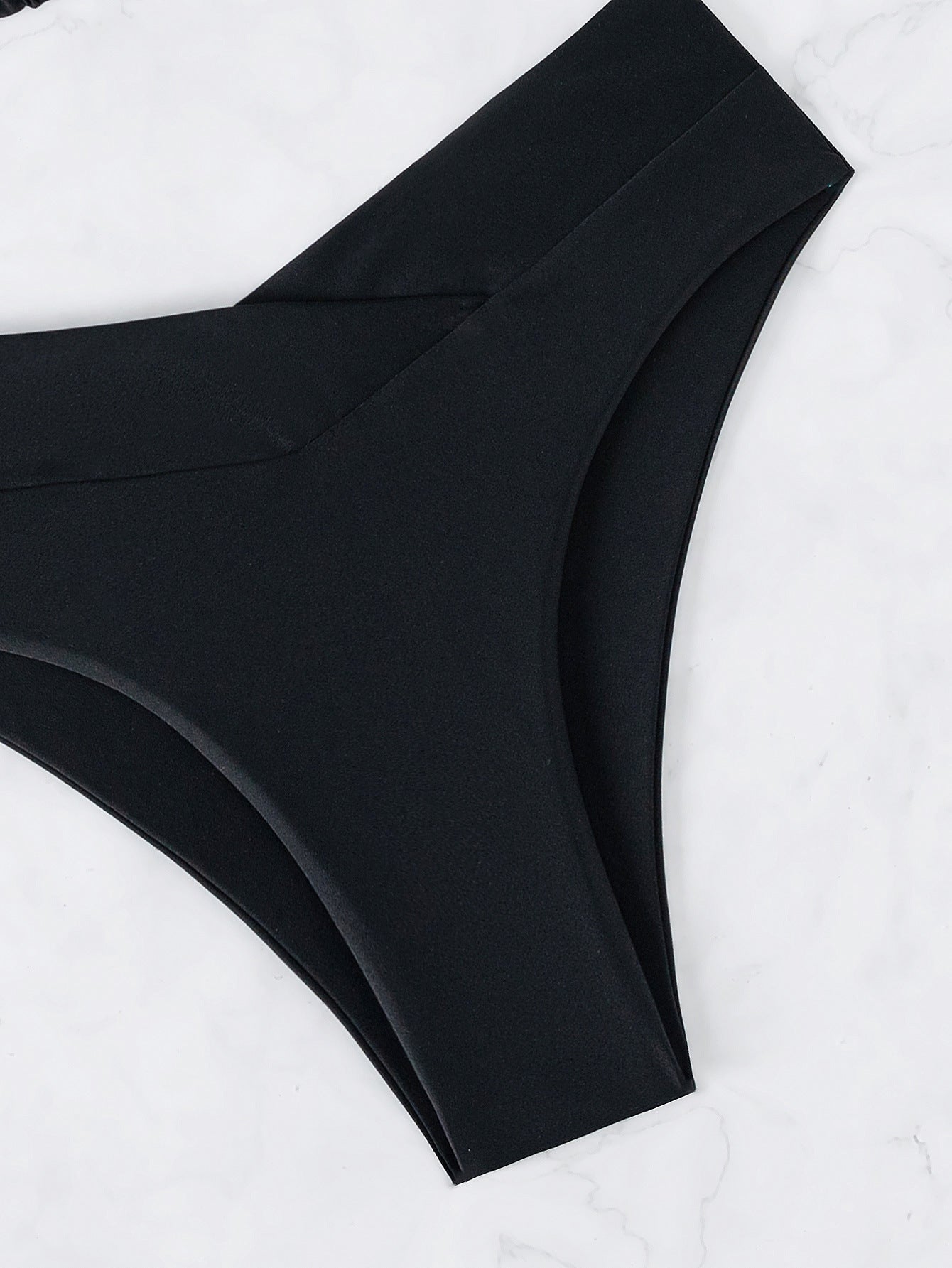 Solid Color Backless Tie Bikini Two Piece Swimsuit for Women | noémi