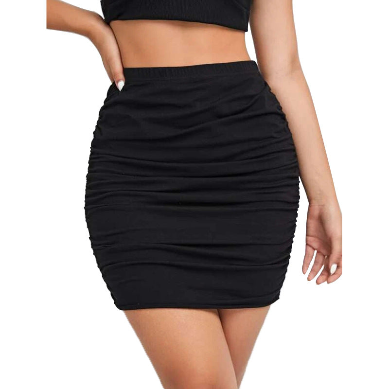 Ruched Mini Skirt | Pleated Hip Skirt for Women | noémi