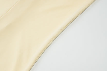 Summer Tube Dress | Slim Fit, Side Slit, Strapless, Solid Color | noémi
