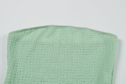 Summer Women's Two Piece Set | Off Shoulder Tube Top & Slim Fit Trousers | noémi