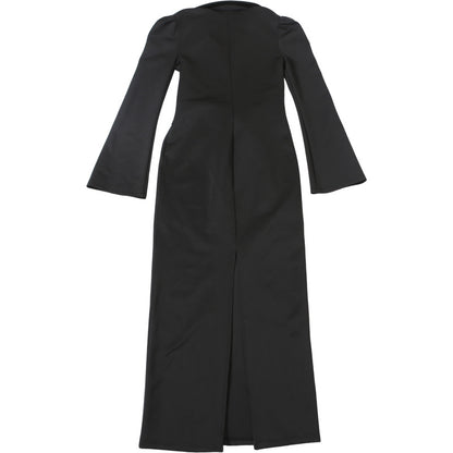 Womens Long Sleeve Dress with Collared Neck Lace Up Waist and Slim Fit | noémi