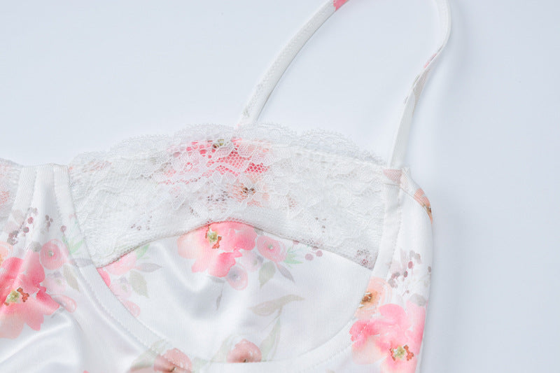 Floral Printed Lace Dress for Women | noémi