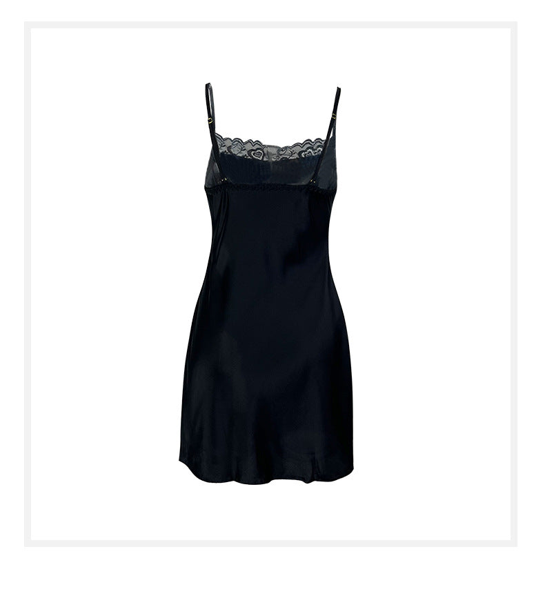 High Grade Slip Nightdress | Short Slit Nightgown | noémi