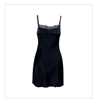 High Grade Slip Nightdress | Short Slit Nightgown | noémi