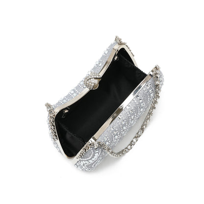 Gold Rhinestone Evening Bag | Sparkly Mini Purse for Parties, Weddings & Events | noémi