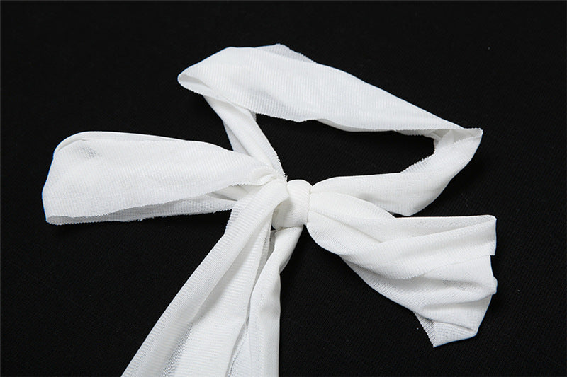 Off Shoulder Tassel Tube Top | White Strapless Vest | noémi