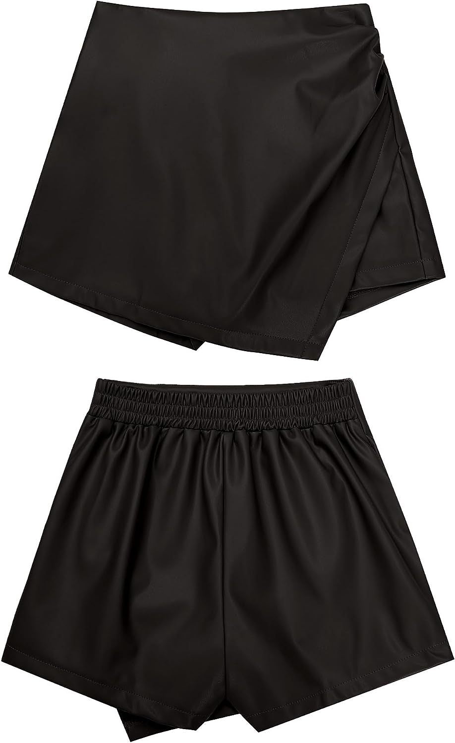 High Waist Wrap Culottes | Mini Skirt Shorts | noémi